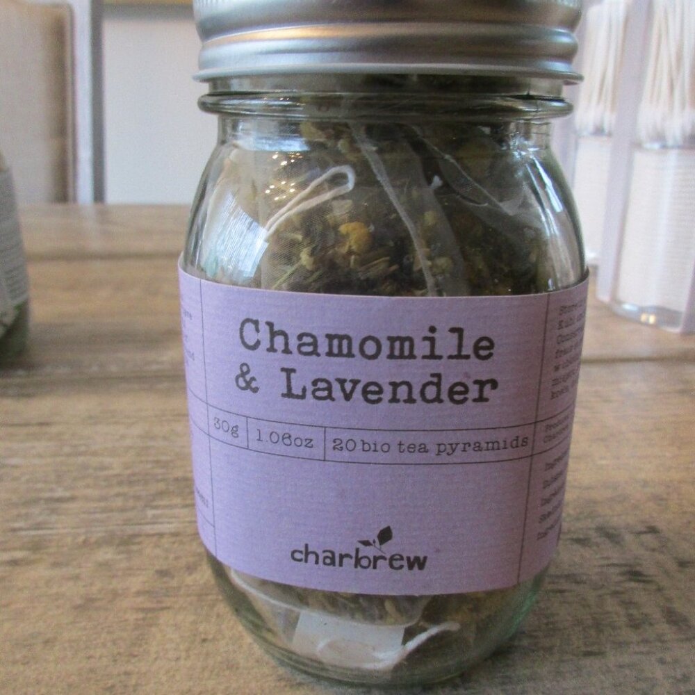Chamomile & Lavender Tea Bags Mason Jar x